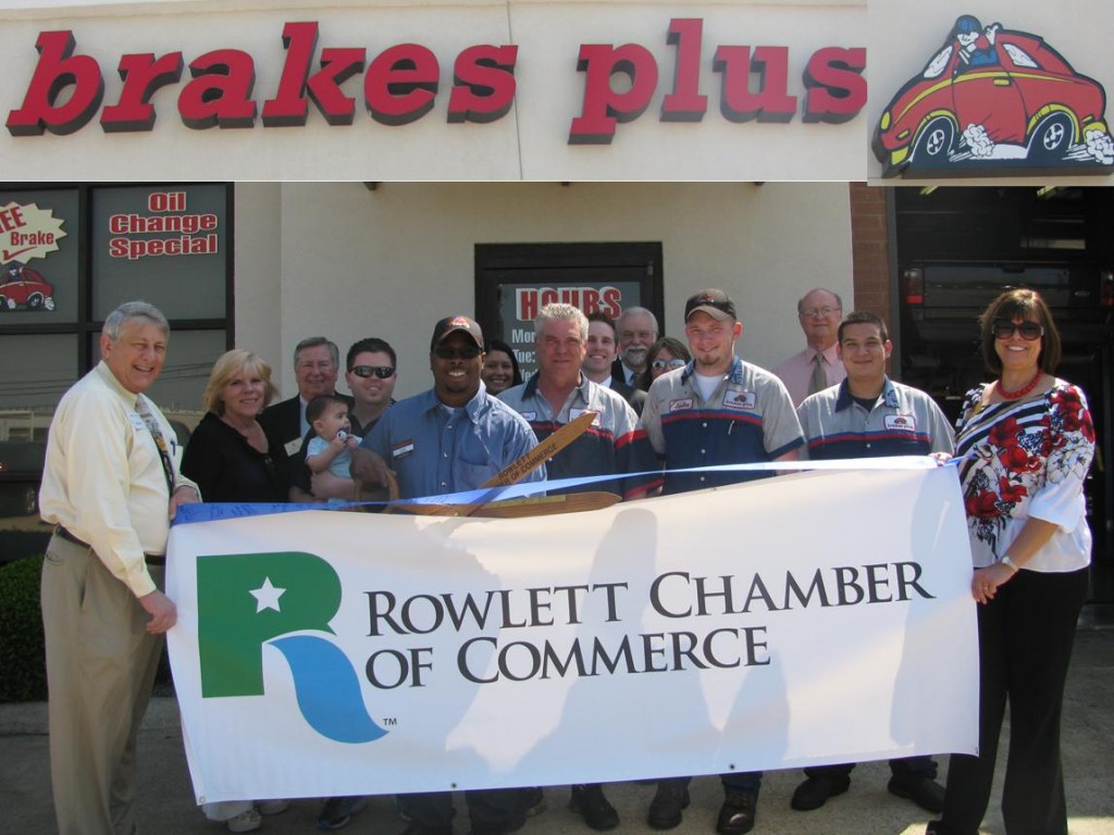 Rowlett Chamber Brakes Plus with ribbon cutting Blue Ribbon News