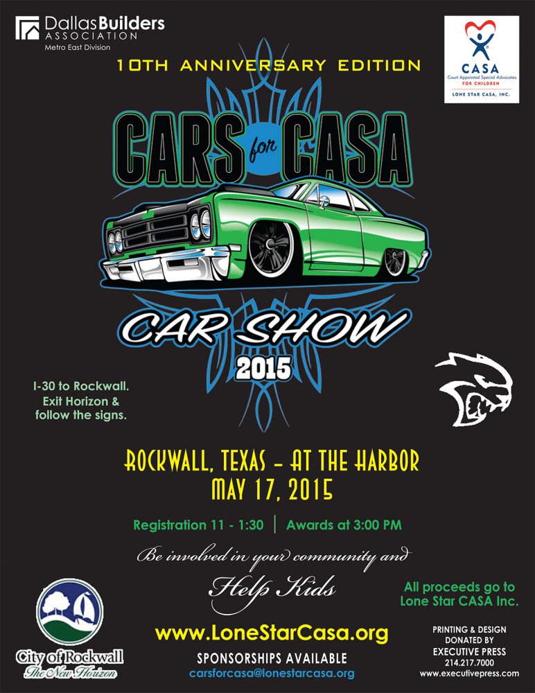 Cars for CASA Auto Show Sunday at Rockwall Harbor Blue Ribbon News