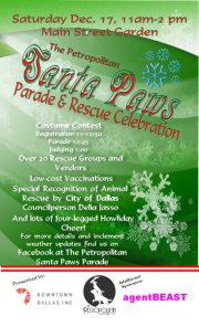 Santa Paws Parade, rescue event at Main Street Gardens
