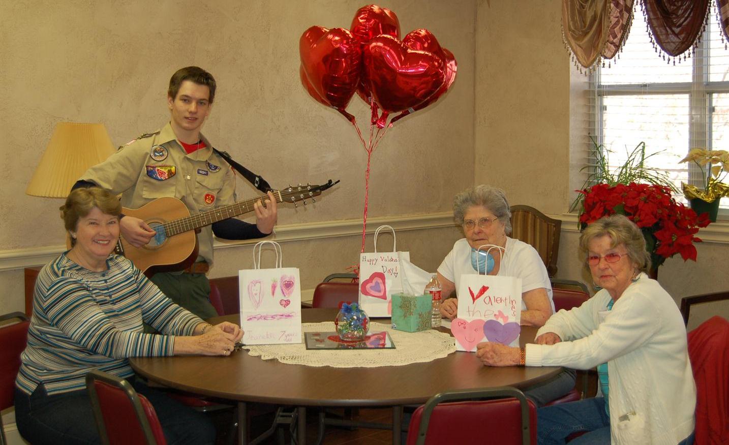 Valentine’s treat for Reese Valley Manor residents