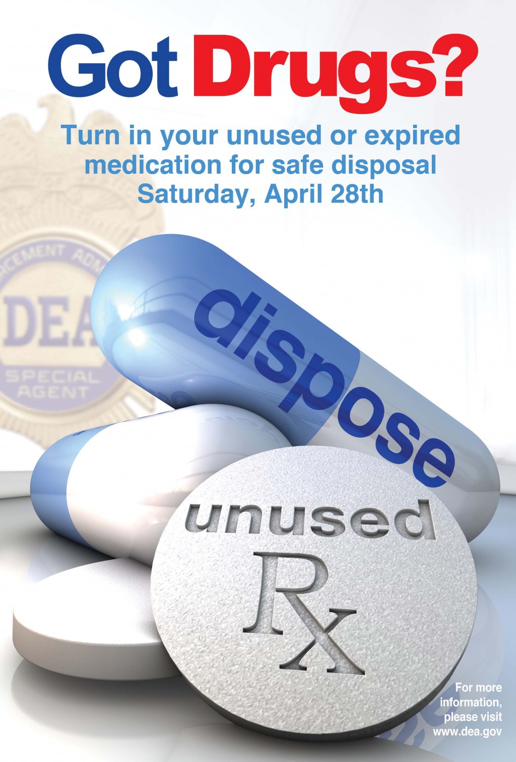 Get rid of unwanted prescription drugs on April 28 | Blue Ribbon News