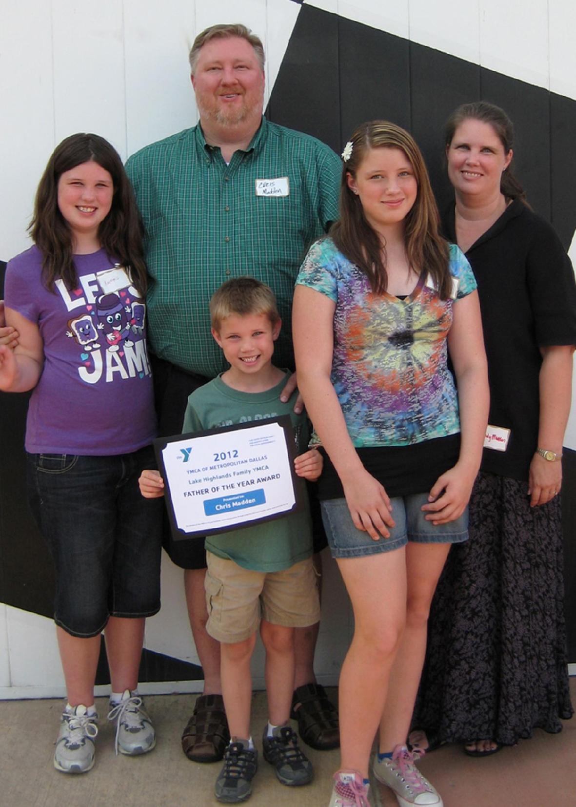 YMCA honors Lake Highlands branch Father of the Year