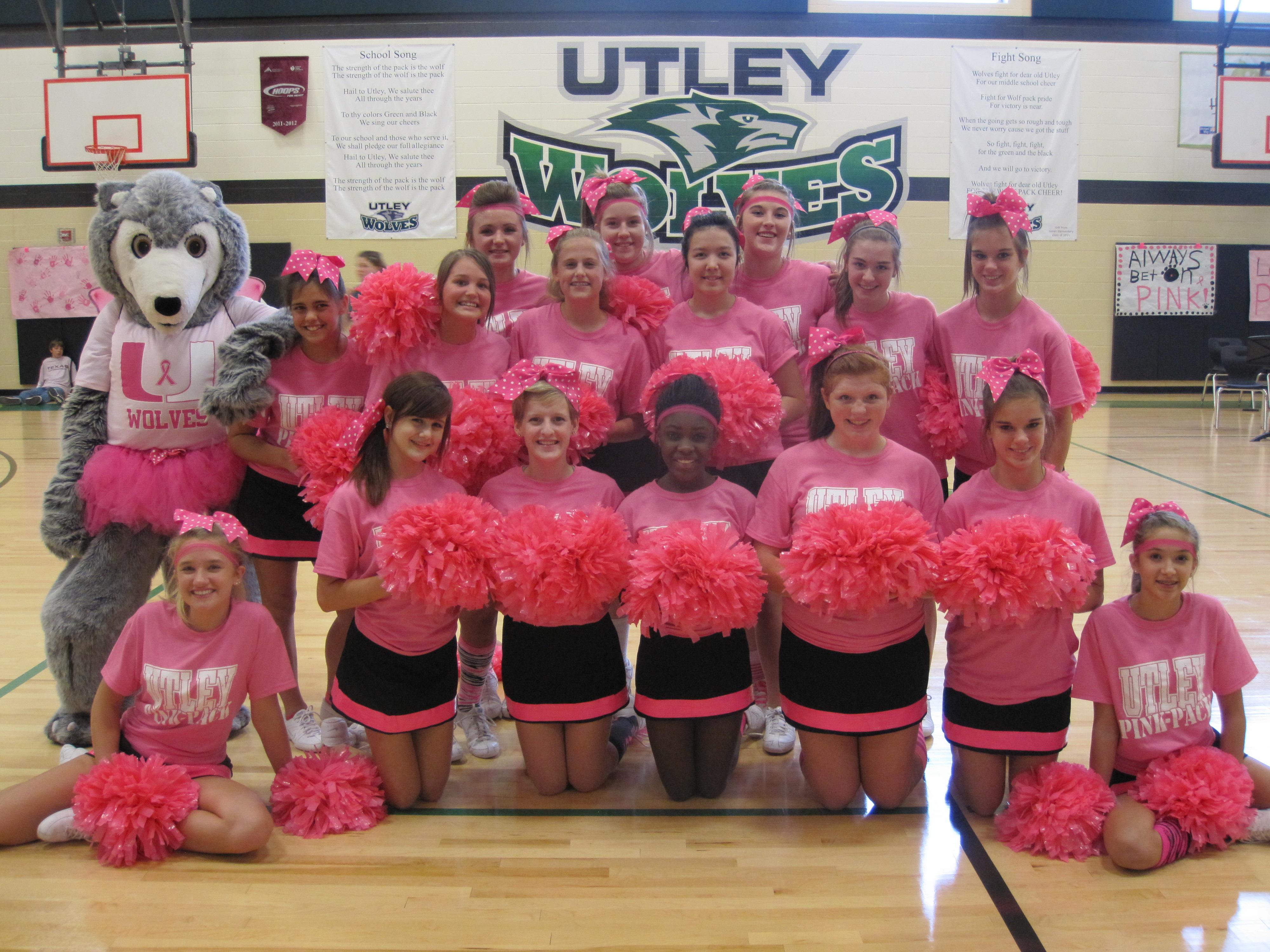Pink Out pep rally at Utley