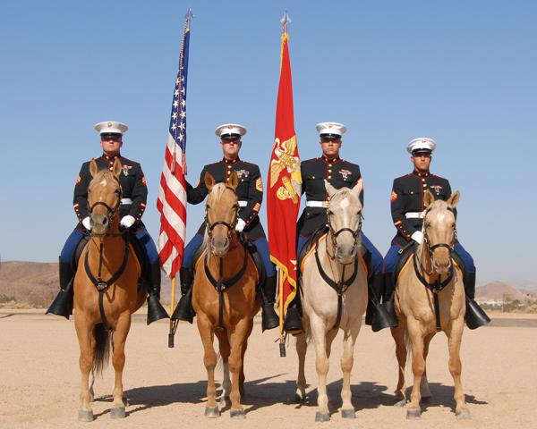 Marine Mounted Color Guard comes to Rockwall