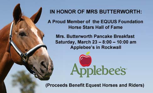 Pancake breakfast to honor Equest’s miracle mare, Mrs. B