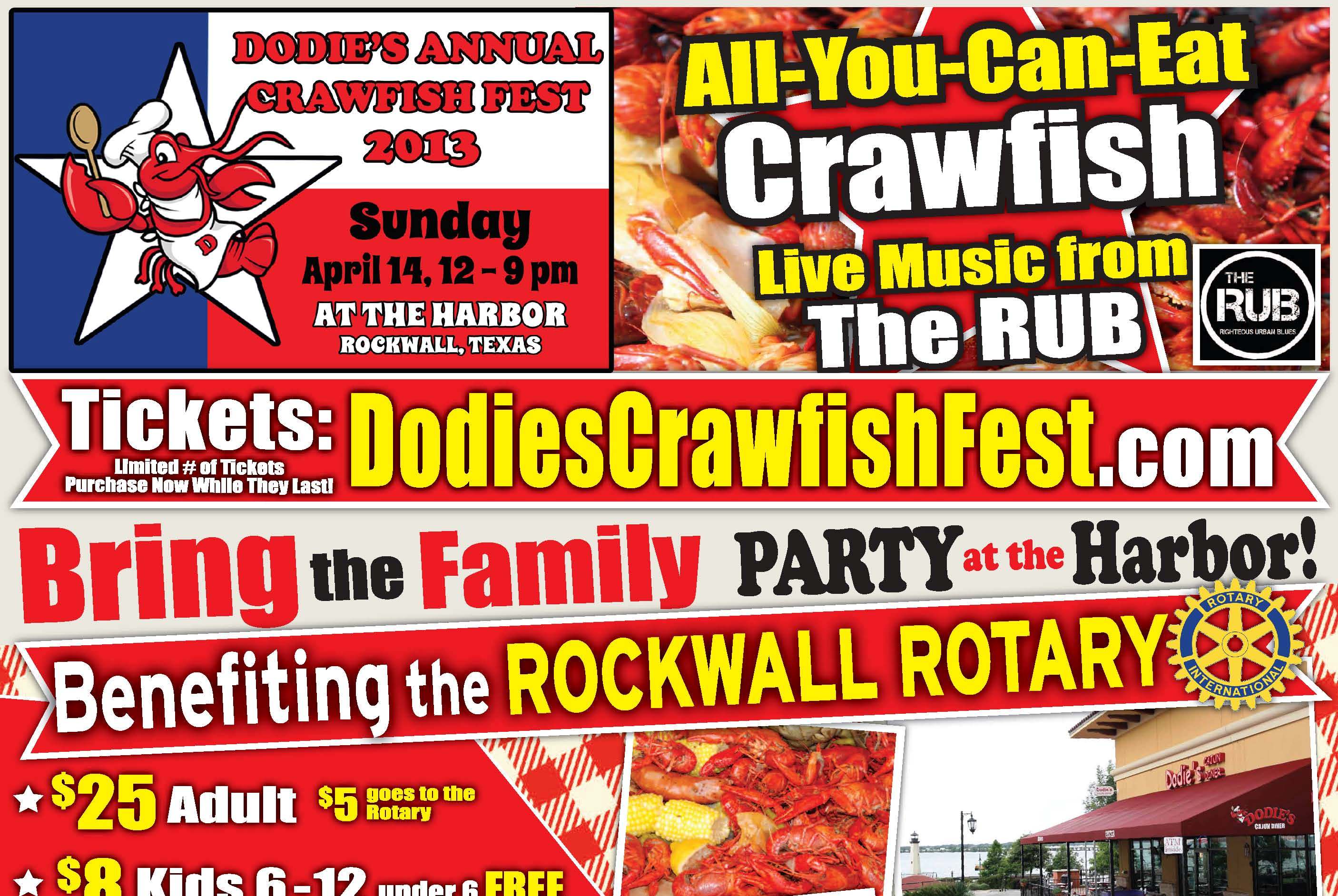 All-you-can-eat Crawfish Fest at The Harbor Sunday