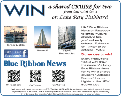 Blue Ribbon News fans win free ‘Sail with Scott’ cruise on Lake Ray Hubbard