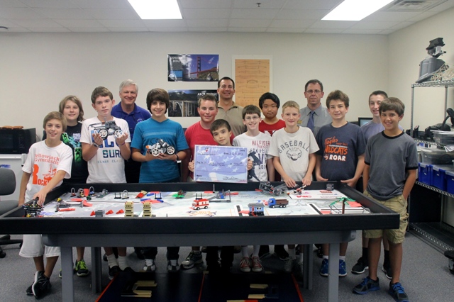 Williams MS Robotics Club receives donation from Air Force Association