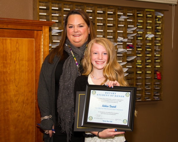 Rockwall Rotary recognizes Student of Honor