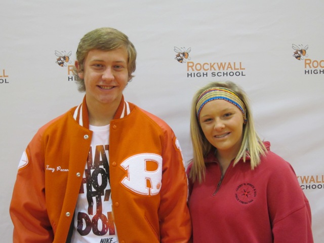 Rockwall Jacket Backers recognize Athletes of the Month