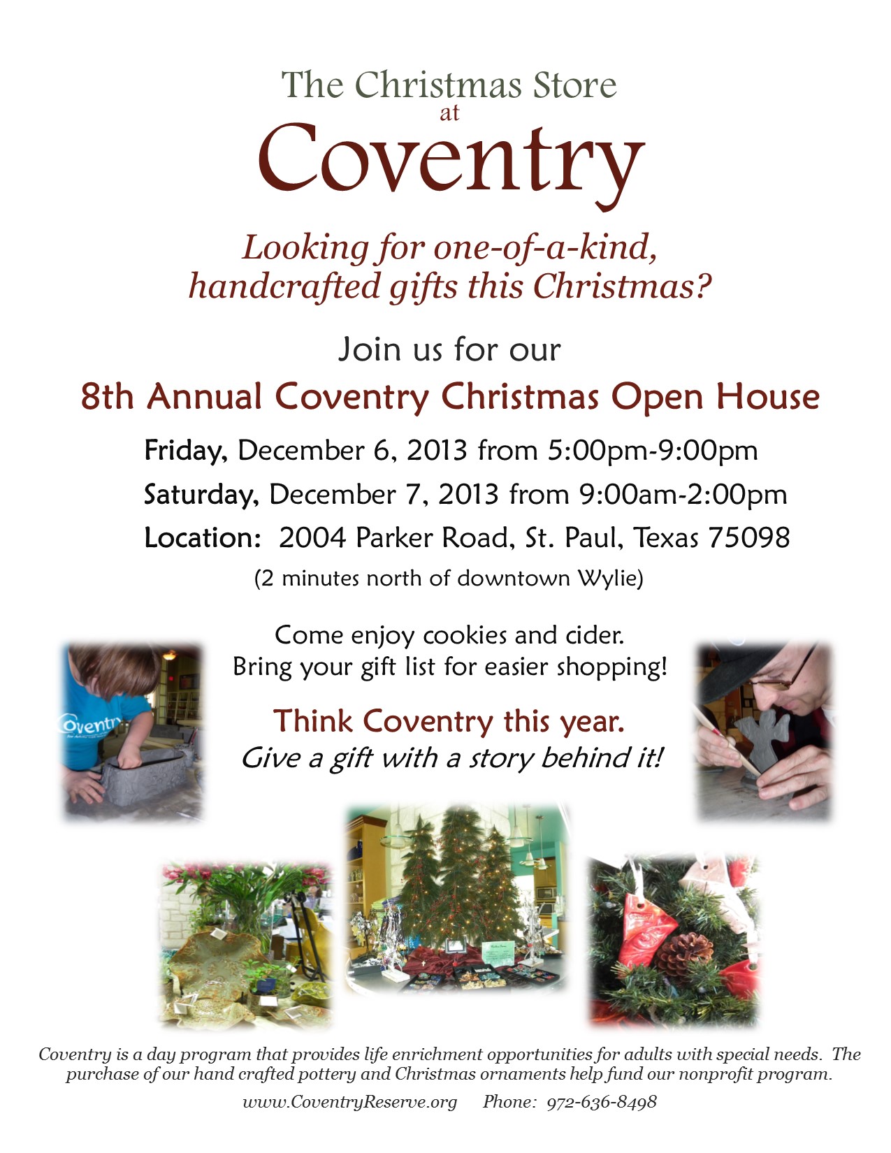 Coventry Christmas Open House offers oneofakind gift opportunities