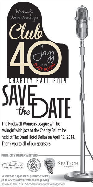 Rockwall Women’s League sets date for Charity Ball 2014