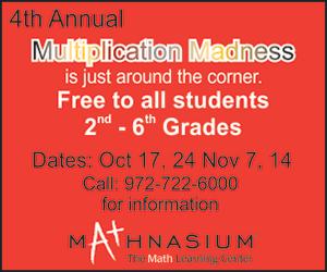 Free Multiplication Madness events at Mathnasium of Rockwall-Heath
