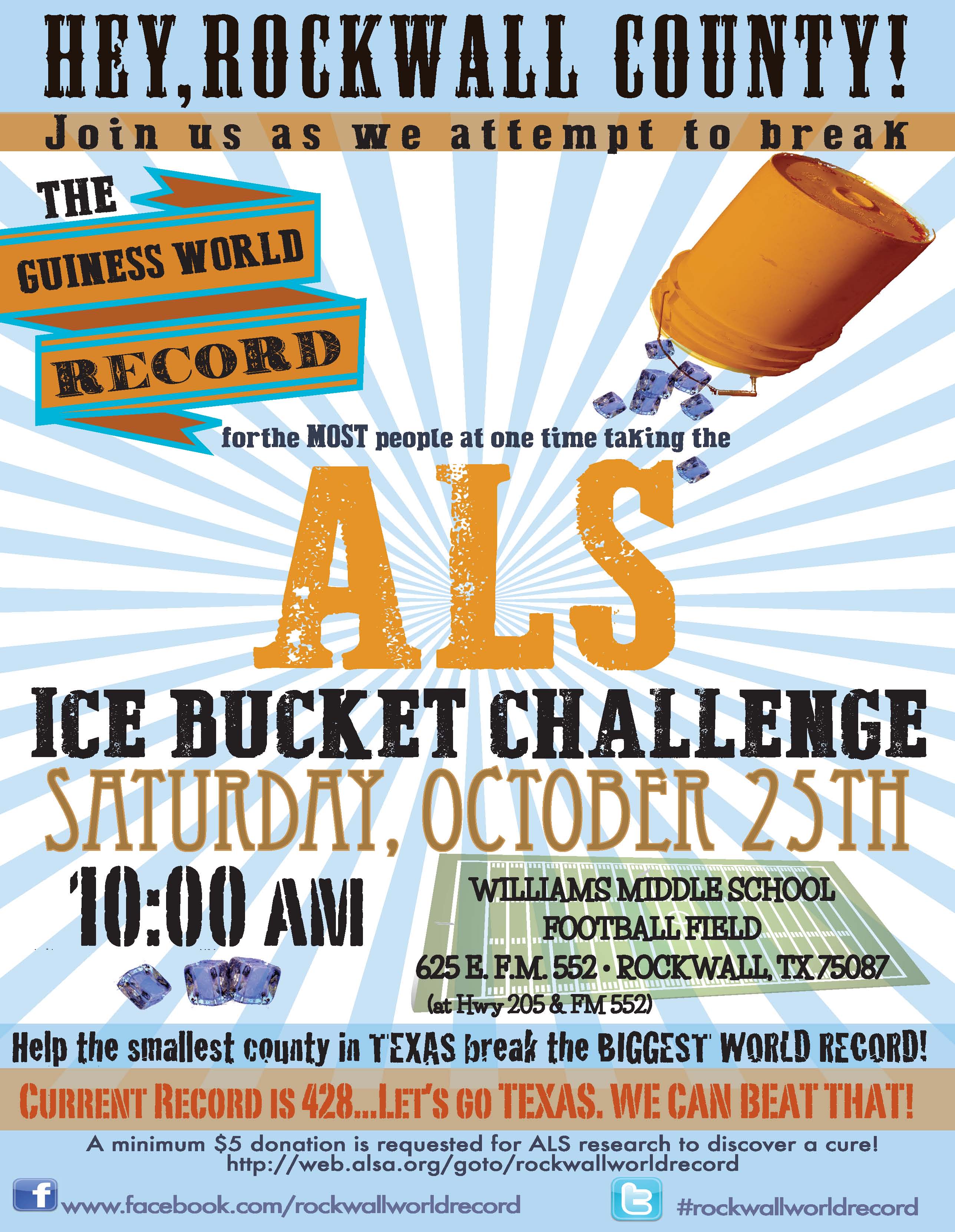 Ice bucket challenge in Rockwall Saturday aims to set world record