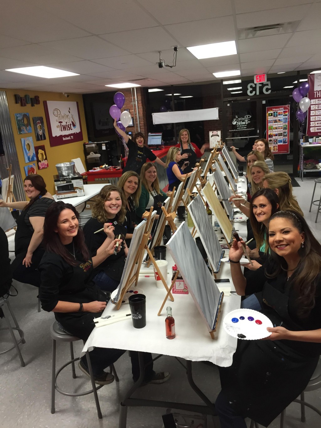 ‘Painting with a Purpose’ event raises funds for Women in Need Blue