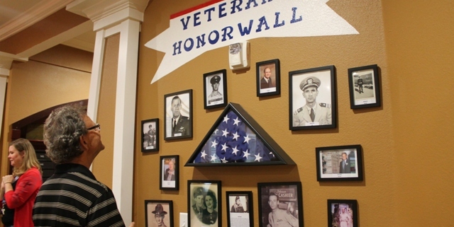 Rock Ridge residents honored with unveiling of Veteran’s Wall