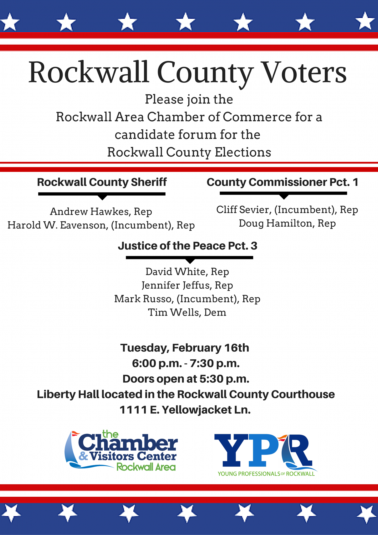 Candidate Forum for Rockwall County Elections
