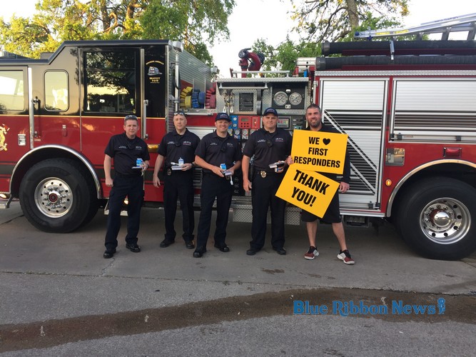 Max Muscle provides free breakfast to area first responders