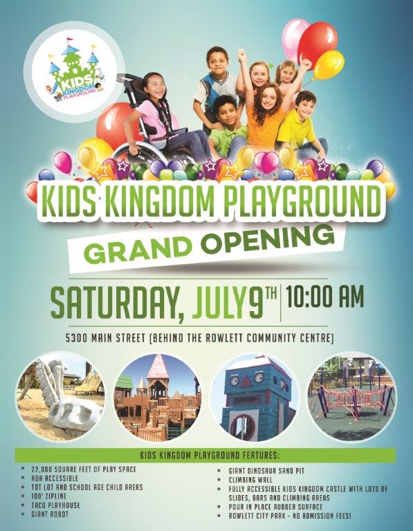 Grand opening for Rowlett’s new state-of-the-art kids playground July 9 ...