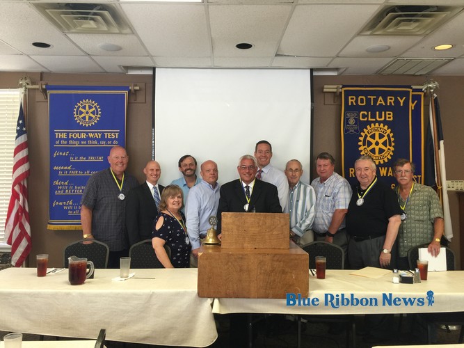 Rockwall Rotary installs new officers, welcomes new club president