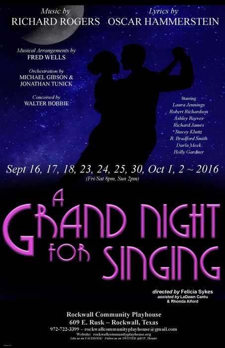 Rockwall Community Playhouse presents ‘A Grand Night for Singing’