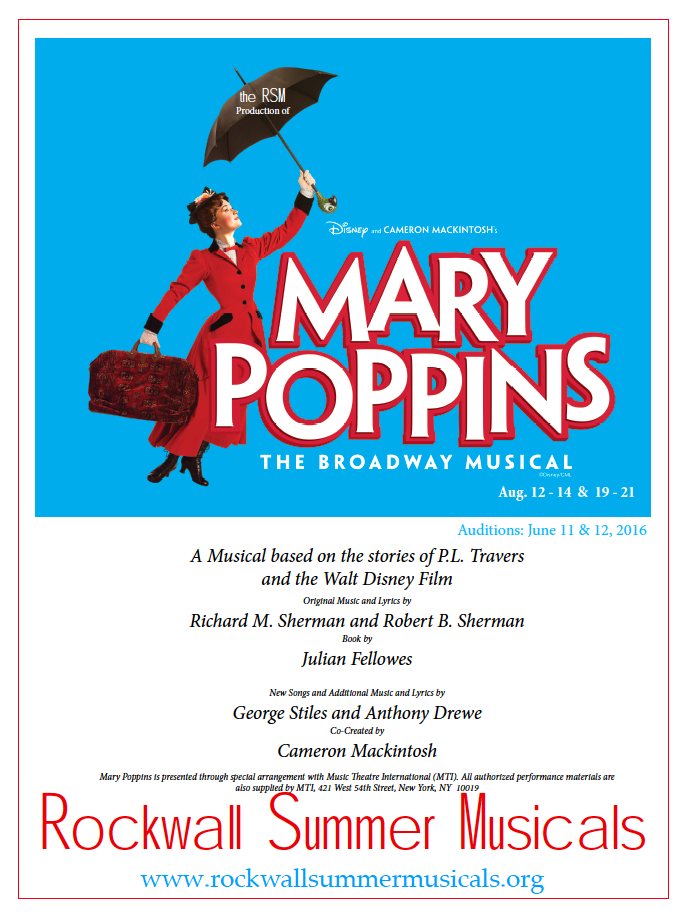 Rockwall Summer Musicals presents Mary Poppins