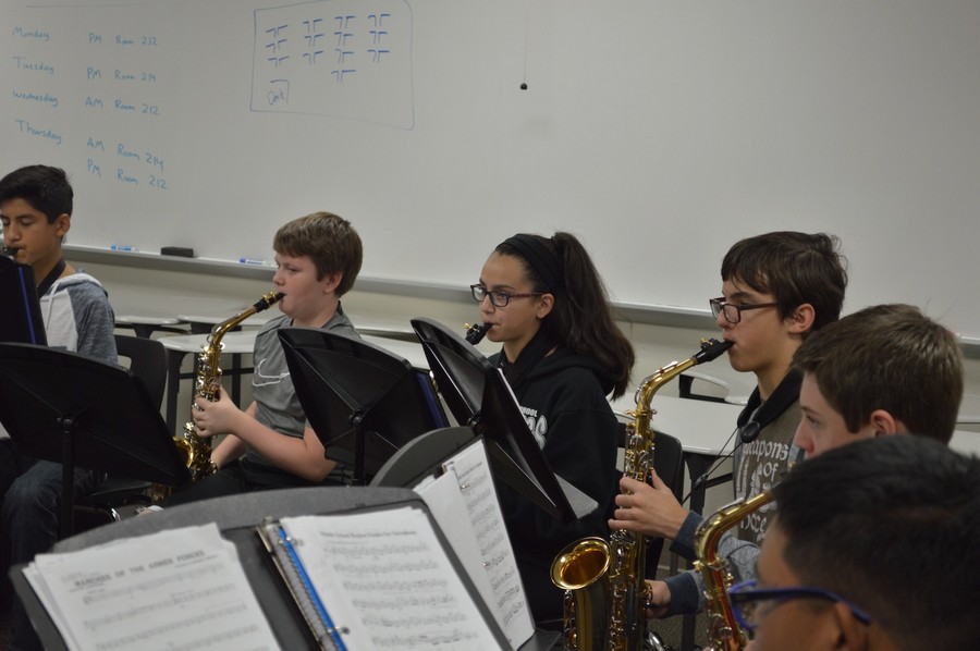 Utley, Cain Middle School band students prep for All-District Honor Band audition