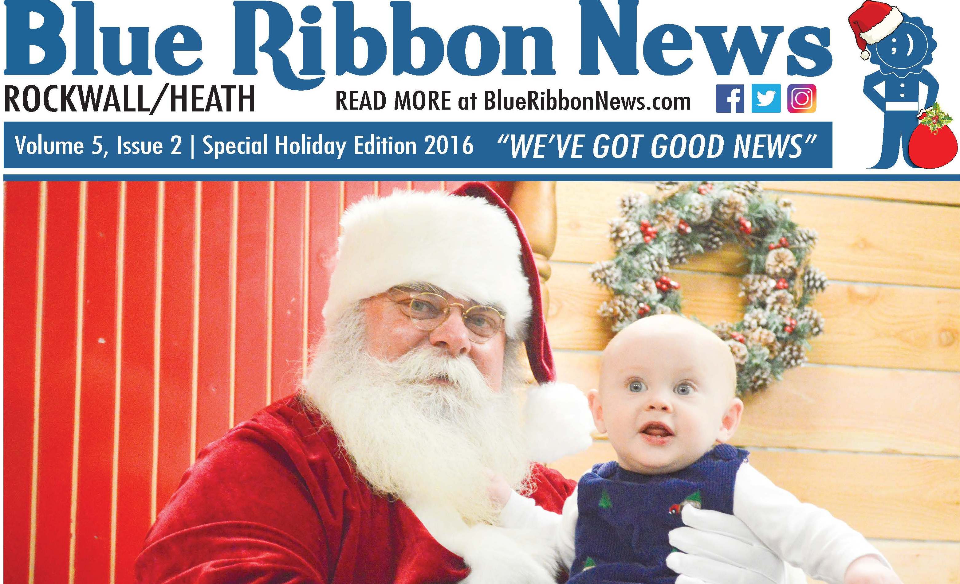 Blue Ribbon News Christmas edition hits mailboxes throughout Rockwall, Heath