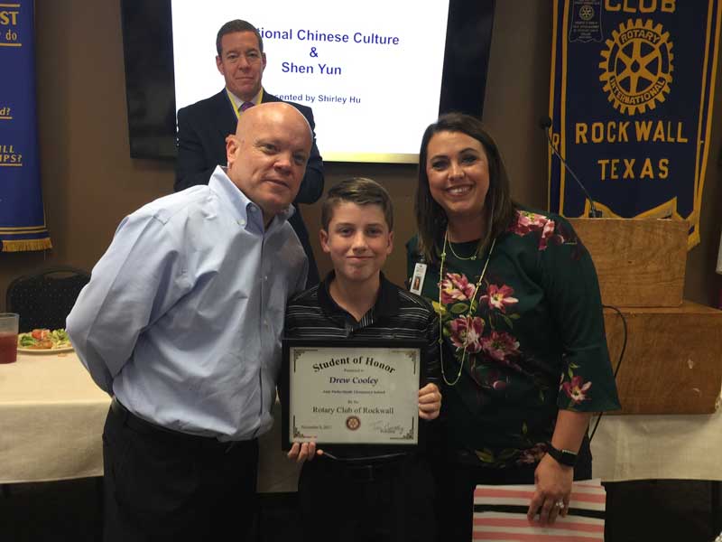 Amy Parks-Heath 6th grader named Rotary Student of Honor