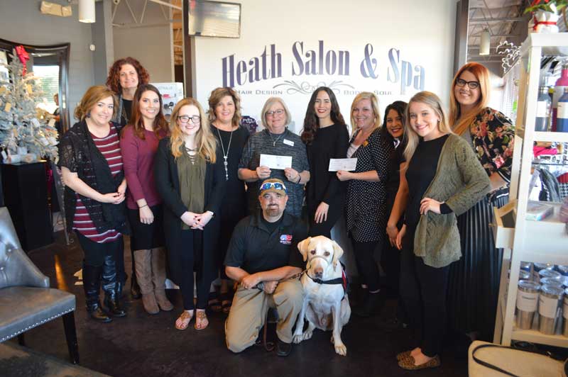 Heath Salon & Spa donates to Women in Need, Patriot Paws