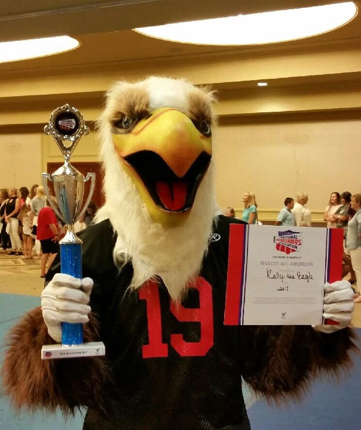 Rockwall Heritage Christian Academy’s Rally the Eagle performs in Citrus Bowl