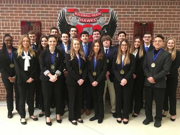 Rockwall-Heath DECA students advance to State Career Development Conference