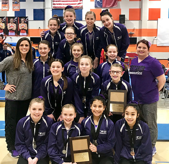Cain Middle School Girls Gymnastics teams finish season with district wins
