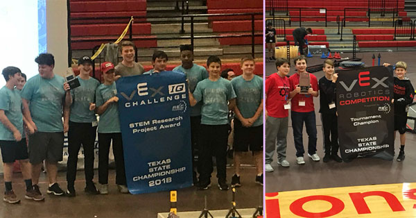 Cain Middle School Robotics teams advance to World Championship