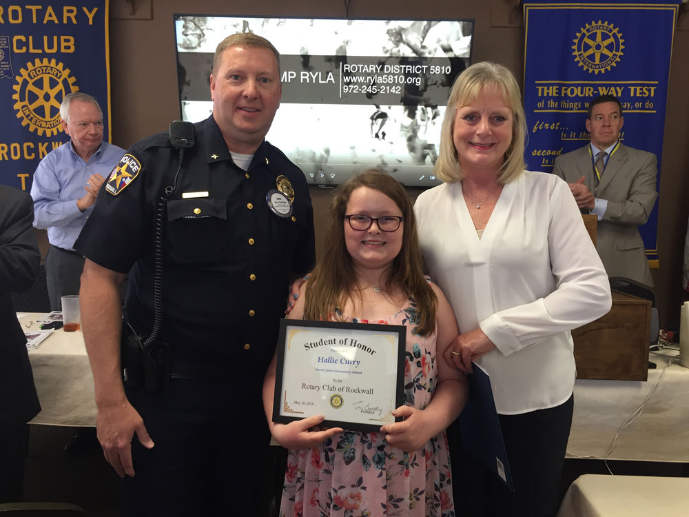 Rotary recognizes Student of Honor