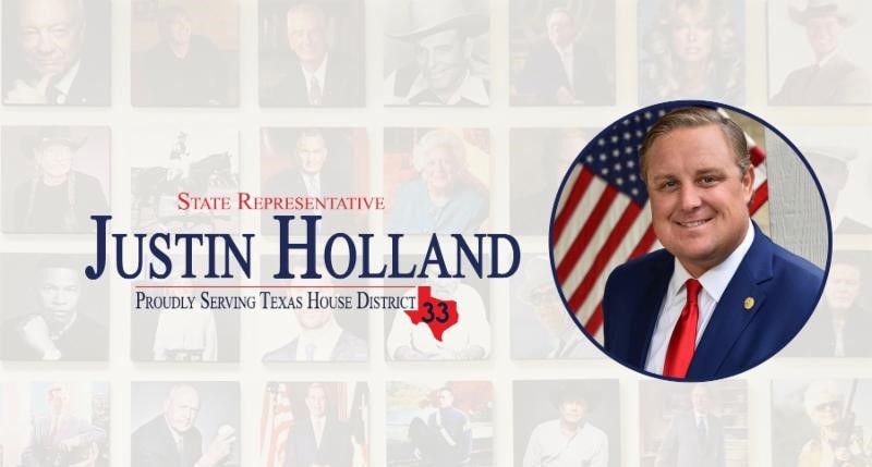 Rep. Justin Holland named to Texas House committees, announces top legislative priorities and bills to be filed