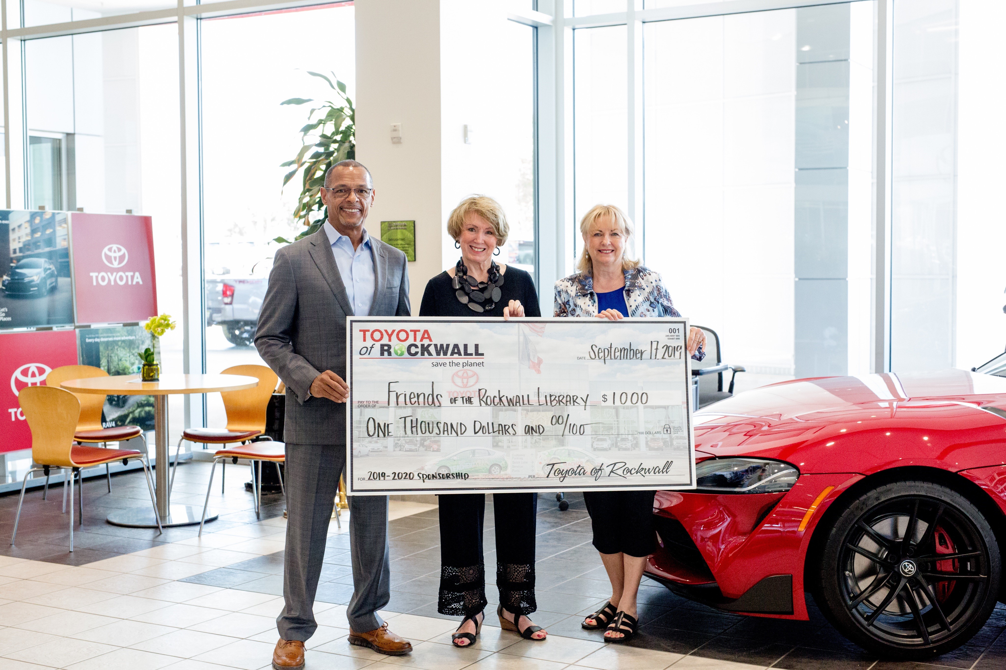 Toyota Rockwall donation