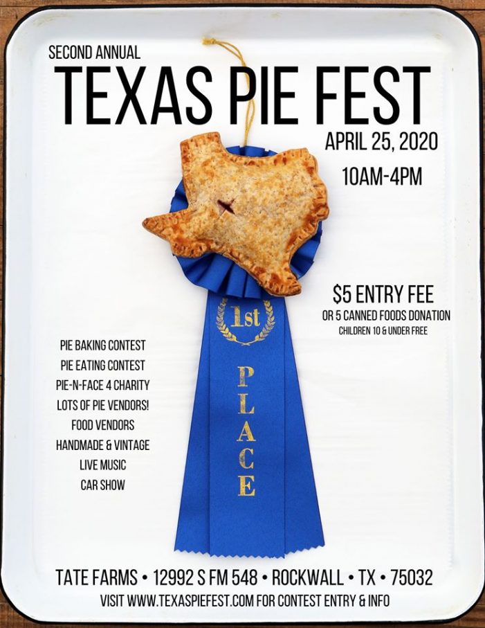 2nd Annual Texas Pie Fest Blue Ribbon News