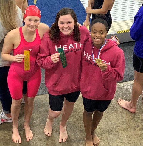 Heath Swim Dive Team athletes head to state competition