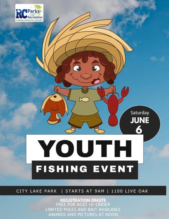 Royse City Parks & Rec to host Youth Fishing Event Saturday, June 6 at City Lake Park