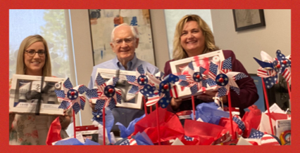 Rockwall Rotary, Edward Jones financial advisor Kelly D. Connel provide Father’s Day Patriot Baskets for seniors