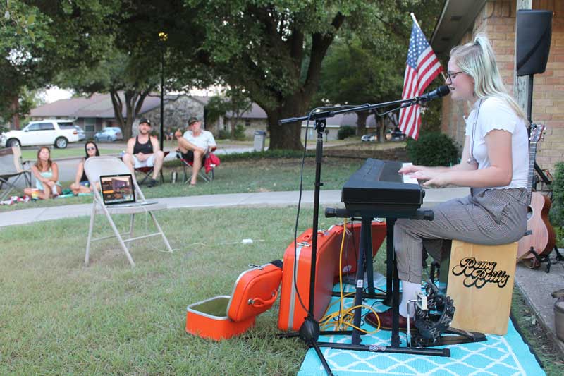 Indie-pop artist Remy Reilly performs at a lawn concert in Rockwall.
