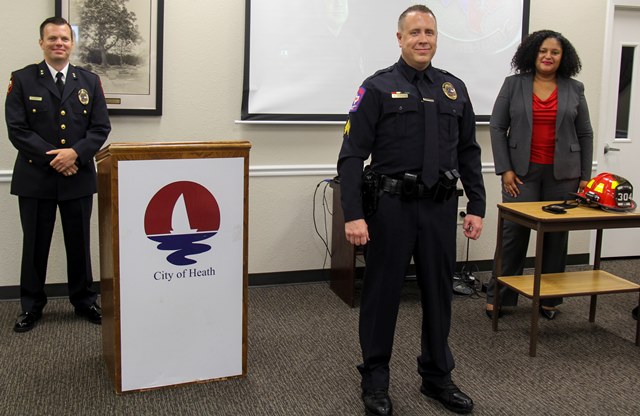 Heath DPS officers Michael Morgan and Dallas Talley promoted to rank of Sergeant