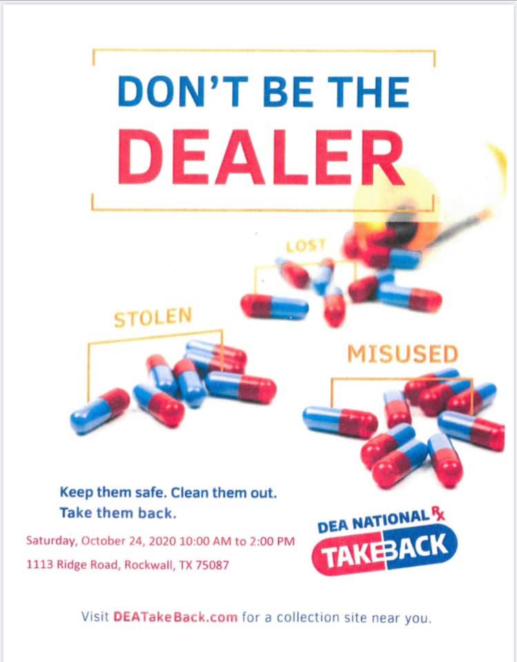 DEA Drug Take Back Day poster