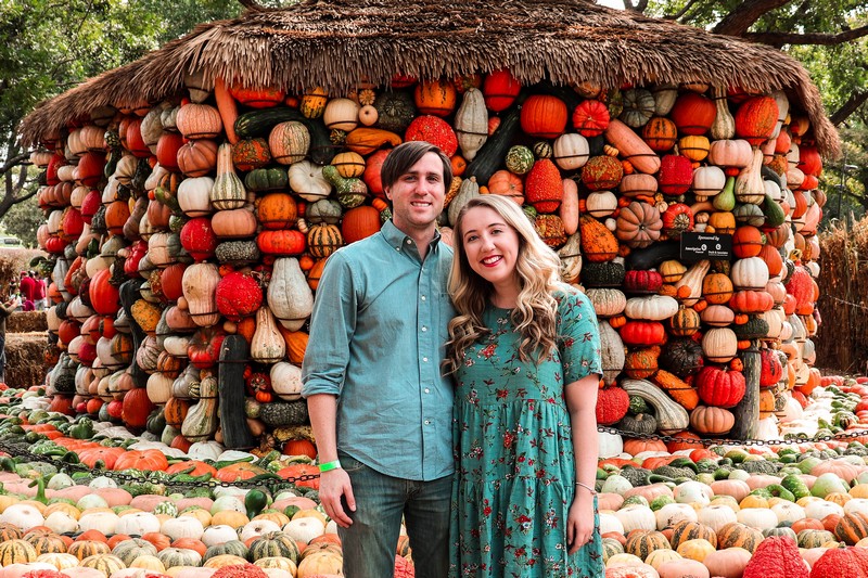 Julie and Austin Wells at the Dallas Arboretum 