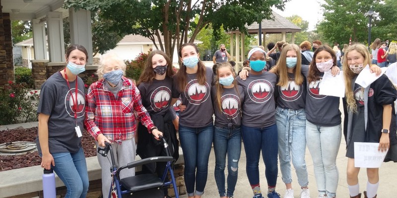 Heritage Christian Academy students visit Liberty Heights residents