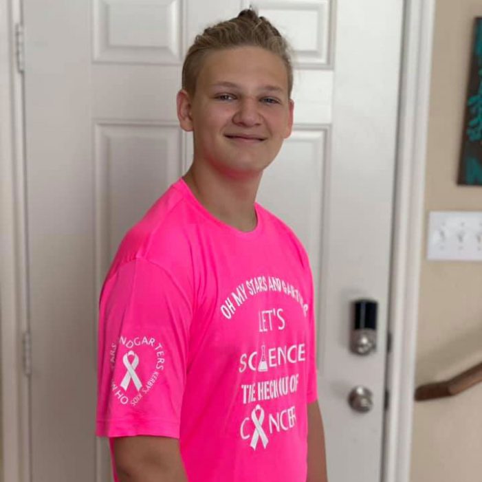 Local sixth grader designs T-shirts in support of Rockwall ISD science teacher battling breast cancer