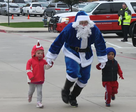 Families welcome at Santa Cops 4 Kids 5K, Fun Run & Santa Chase in Rockwall