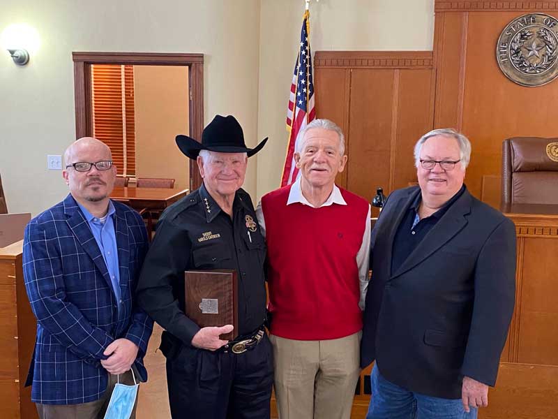 Rockwall County Commissioners Court recognizes retiring Sheriff County