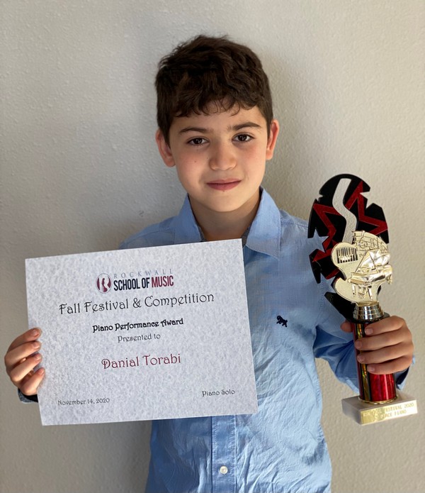 Piano - Beginner 1st Place: Danial Torabi